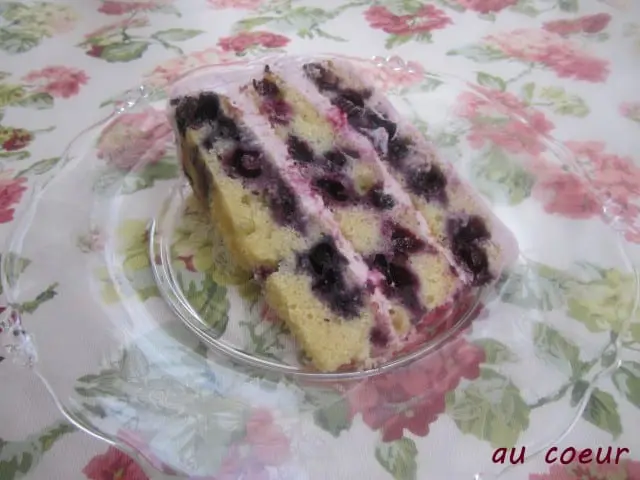 Blueberry-Lemon Cake With Cream Cheese Frosting
