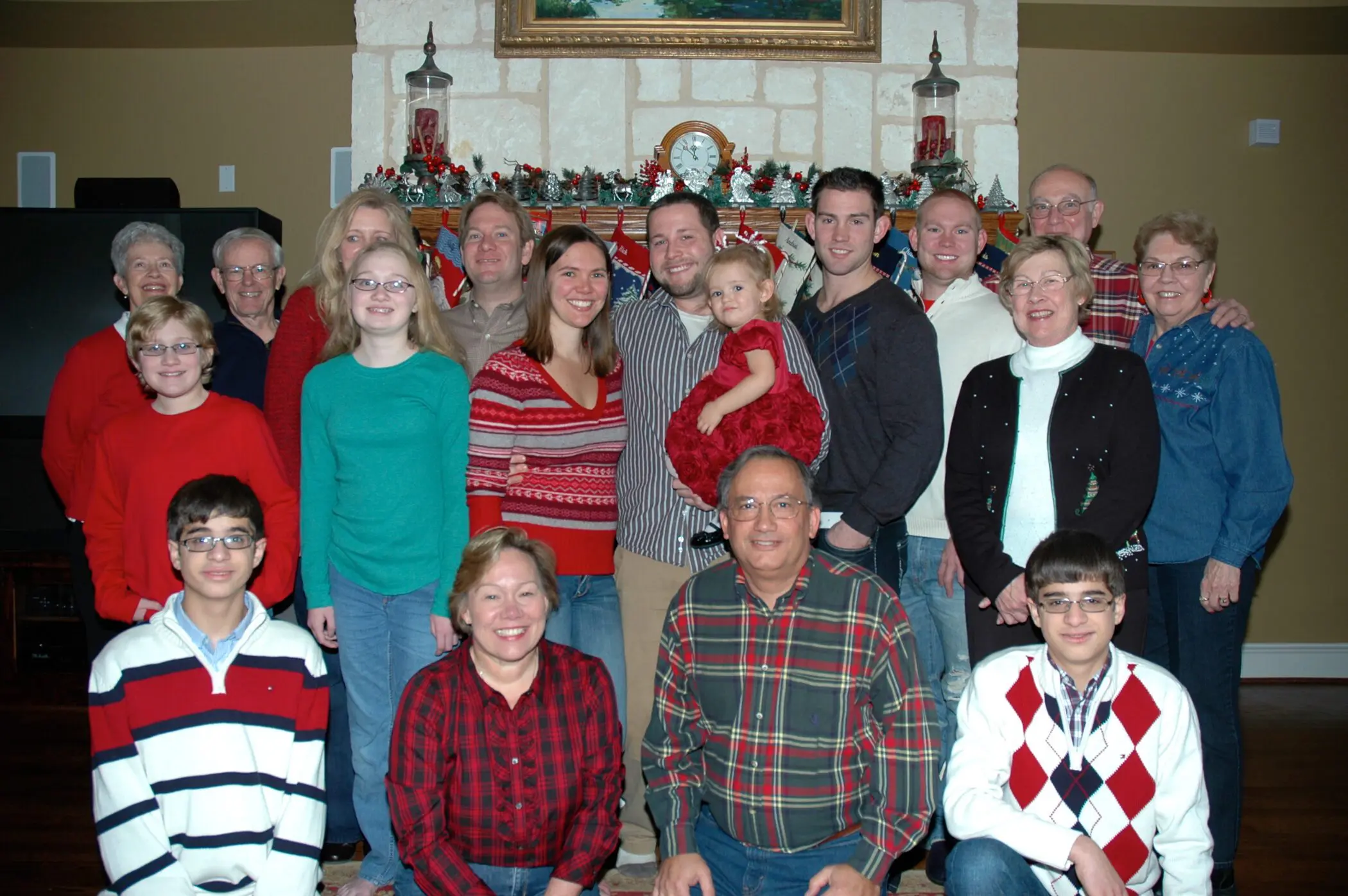 Amber's extended family Christmas 2011