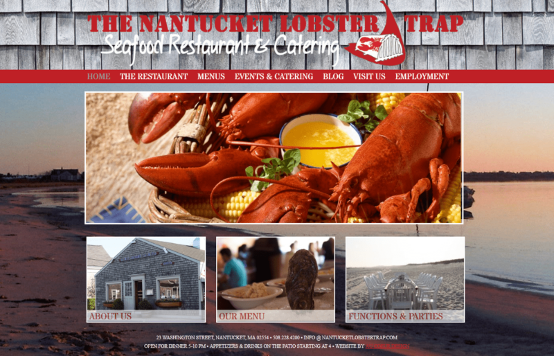 The Nantucket Lobster trap home page