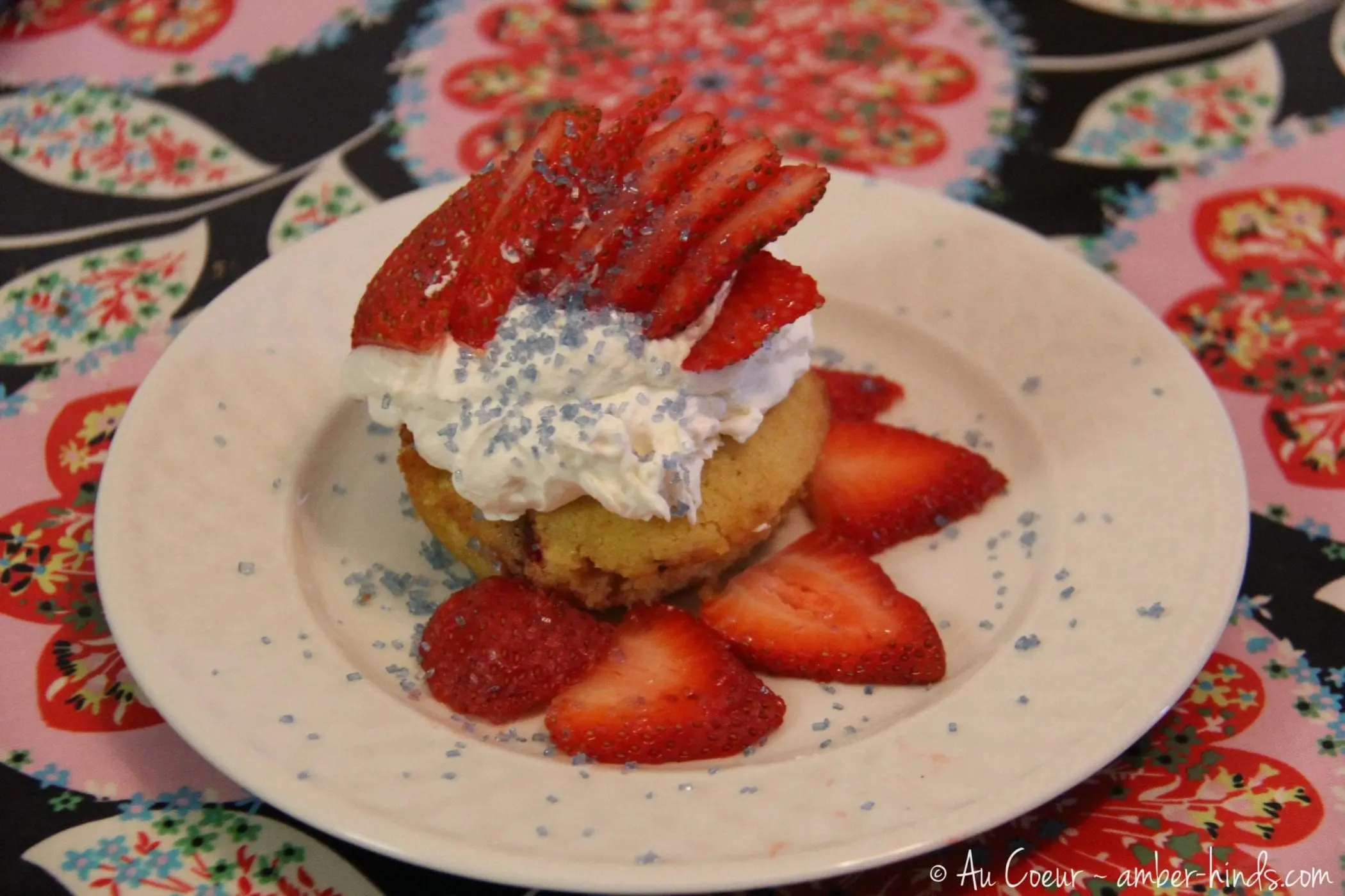 Red, White, and Blue Double Strawberry Shortcakes