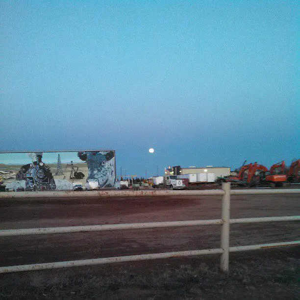 Moon in Wyoming