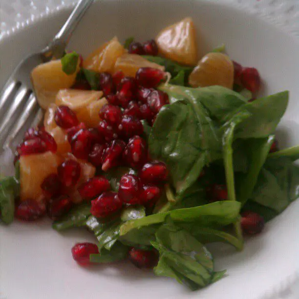 Winter Salad with Colorful Vegetables