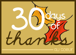 30 Days of Thanks