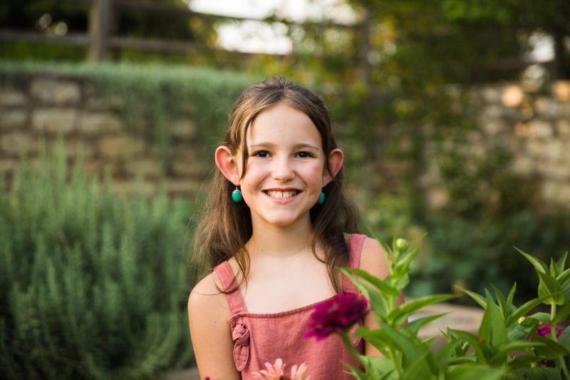 Nora in garden