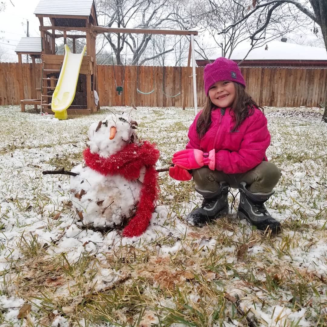 Texas Snowman