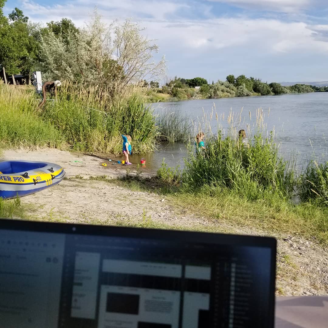 Working and Rafting Along Snake River